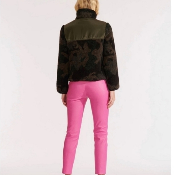 VERONICA BEARD Kylan Sherpa Quarter Zip Pullover Size M - Picture 4 of 10